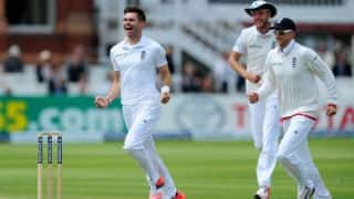 James Anderson picks up his 400th Test wicket for England
